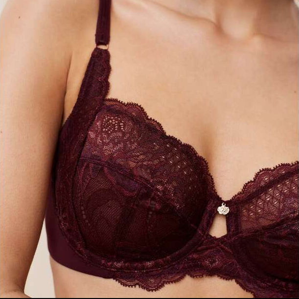 Bordo spalvos liemenėlė Triumph Wild Peony Florale W